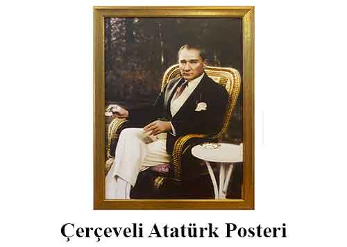 Çerçeveli Atatürk Posteri